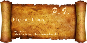 Pigler Ilona névjegykártya